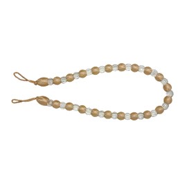 Alan Symonds Earle Beaded Rope Curtain Tie Back, Latte