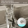 Tyothimm Suction Cup Door Handle, Waterproof Suction Cup Handle, Transparent