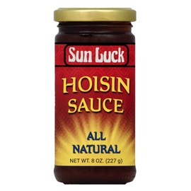 Sun Luck Traditional Hoisin Sauce 8 oz Jar – Savory-Sweet Chinese Barbecue Sauce for Stir-Fry, Marinades, Dipping & Peking Duck; Rich, Thick Texture.