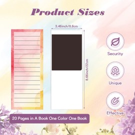 Teling 16 Pcs Grocery List Magnetic Notepads for Refrigerator To Do List Magnet Pad for Fridge Magnetic Shopping List Memo Planning Pad for Fridge Refrigerator Home (Watercolour)