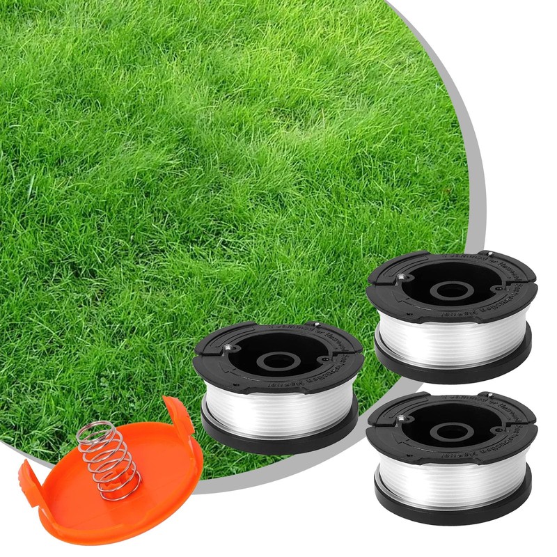 Strimmer Spool, 3 PCS Spool & Line, 1.65mm 30ft Strimmer