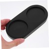 Alipis Black Wooden Salt and Pepper Mill Tray, Pepper Mill