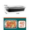 NEEBAKE 40 Sets 38oz Meal Prep Container - Reusable Plastic