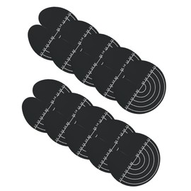 GlamorDove Hair Extensions Heat Protector Shields with Scale Design 10PCS Thick Templates Heat Shield Guards for Hair Extension Bonding Keratin Hair Extension Tools