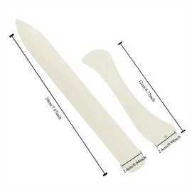 Folder Paper Creaser Set, 2 Counts/set Folding Scoring Burnishing Crafting Scrapbooking Tool for DIY Bookbinding Paper, Leather Crafts, Card Making & Origami