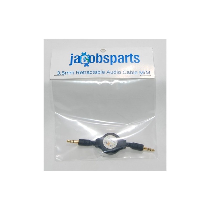 Protronix 3.5mm Auxiliary AUX Retractable Gold Plated Audio Cable
