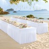6 Pack White Table Cloth for 6 Foot Rectangle Tables