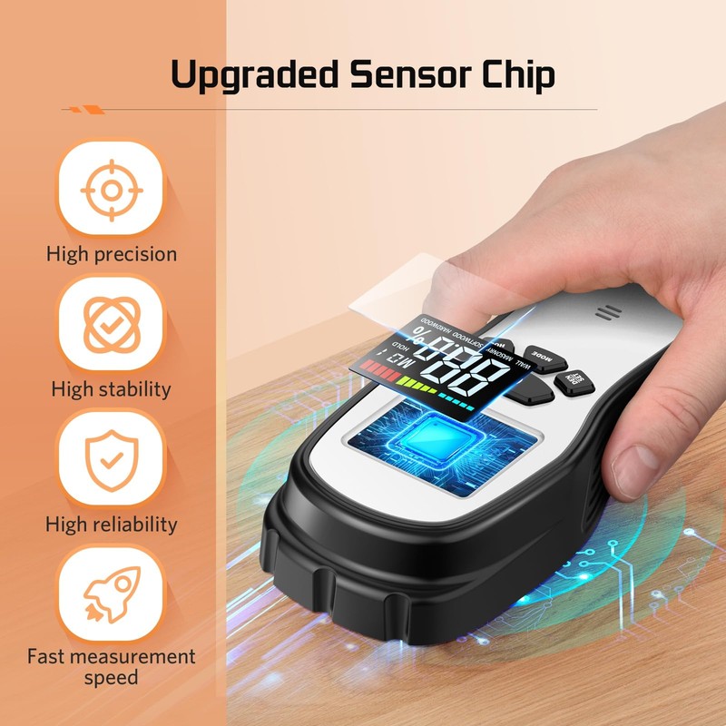 Pinless Wood Moisture Meter Detection - Firewood Moisture Meter Digital