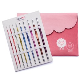 KnitPro Zing Single Sided Crochet Hooks Set 2.00, 2.50, 3.00, 3.50, 4.00, 4.50, 5.00, 5.50 and 6.00 mm