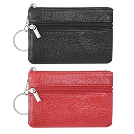 2 Stück Portemonnaie, Mini Geldbörse Damen, Portable Münze Geldbeutel, Klein und im Kurzformat Brieftasche Portemonnaie Damen Klein, für Frauen Münztasche für Frauen