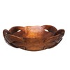 WorldBazzar Handmade Double Turtle Bowl Hand Carved Mahogany Wood Nautical