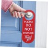LALAFINA Hotel Door Hanger Sign Double-Sided 'no Soliciting' 'Please Knock'