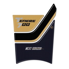 labelbike - 3D Sticker Motorcycle Tank Pad Decoration and Protection in Resin compatible with Yamaha Tenere 700 2025 - Gold Color