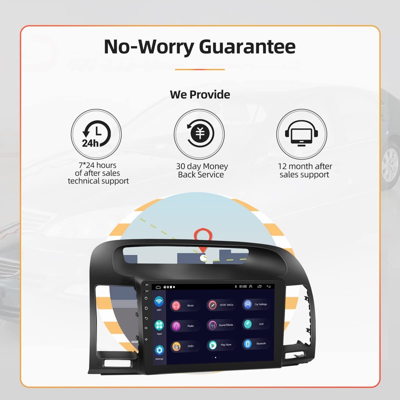 Android 13 Car Stereo for Toyota Camry 2000 2001 2002