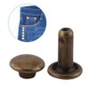 Leather Rivets, Pack of 100 Pieces Set Double Cap Rivet