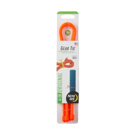 Nite Ize Gear Tie Reusable Rubber Twist Tie Gear Tie Reusable Rubber Twist Tie 18 In. - 2 Pack - Orange, N/A