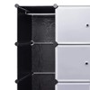 vidaXL Versatile Black and White Modular Cabinet for Clothes and
