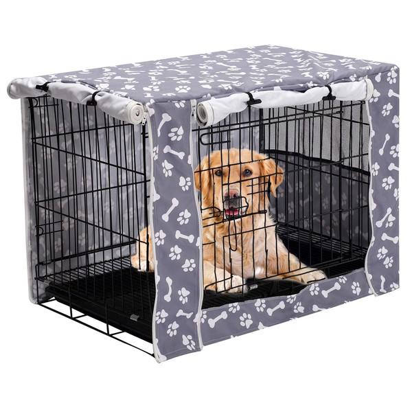 Pethiy Dog Crate Cover Durable Polyester Pet Kennel Cover Universal
