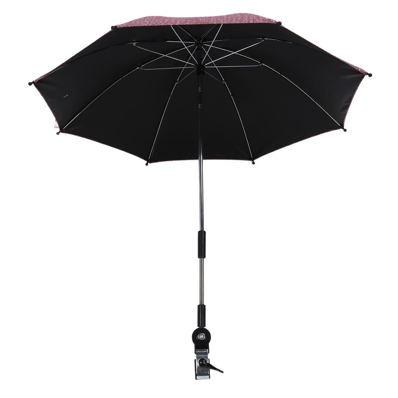 Baby Stroller Umbrella with 360 Degree Adjustable Clamp UV Protection