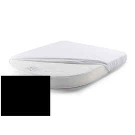 CARAVAN/MOTOR HOME ISLAND BED FITTED SHEETS Hand Made to order BLACK 10" Deep (26cm)