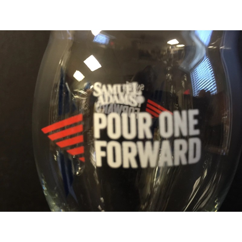 Samuel Adams Boston Lager Pour One Forward Glass 16 oz