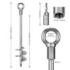 Insaga 30'' Ground Anchors Screw in Heavy Duty 12mm Solid