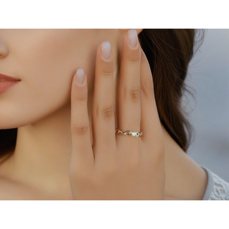 NicoWerk SRI1112 Women's 925 Silver Ring - Adjustable Silver Ring