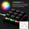 Koolertron One Handed Macro Mechanical Keyboard, RGB LED Backlit Portable