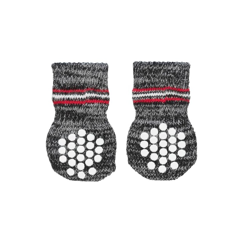 Trixie Anti-Slip Dog Socks, XS-S, Grey