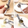 2PCS Stainless Steel Garlic Press Crusher Kitchen Cooking Vegetables Ginger