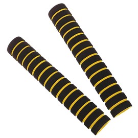 MEZOKUCEL 2 PCS Foam Tubing Grip Foam Handle Cover, Nonslip Pull up Grip Handlebar Grip for Weight Lifting Workout Gym Fitness Accessories (Yellow)
