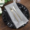 Tableclothsfactory 10 Pack | Silver Sheer Organza Decorative Dinner Table