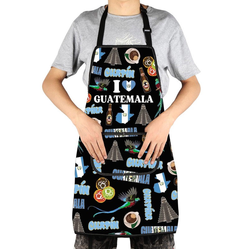 G2TUP Guatemala Aprons With Pockets Guatemalan Souvenir Apron Guatemalan Kitchen
