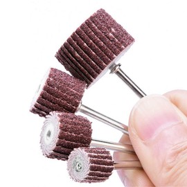 High Performance Flap Wheels Flap Wheel, 5 Pieces/Set 25 mm/60 mm/80 mm Disc Grinding Flap Wheels Brush Sand Replacement Loop for Grinder Rotary Tools (Grit: 80)