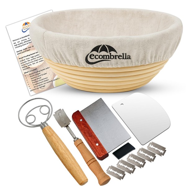 Sourdough Bread Starter Kit – 9 Inch Round Banneton Proofing