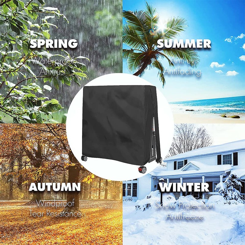 BOSKING Patio Table Tennis Table Cover 210D Waterproof Indoor Outdoor