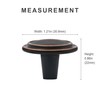 HESTIA HARDWARE 25 Pack | Oil Rubbed Bronze Cabinet Knobs