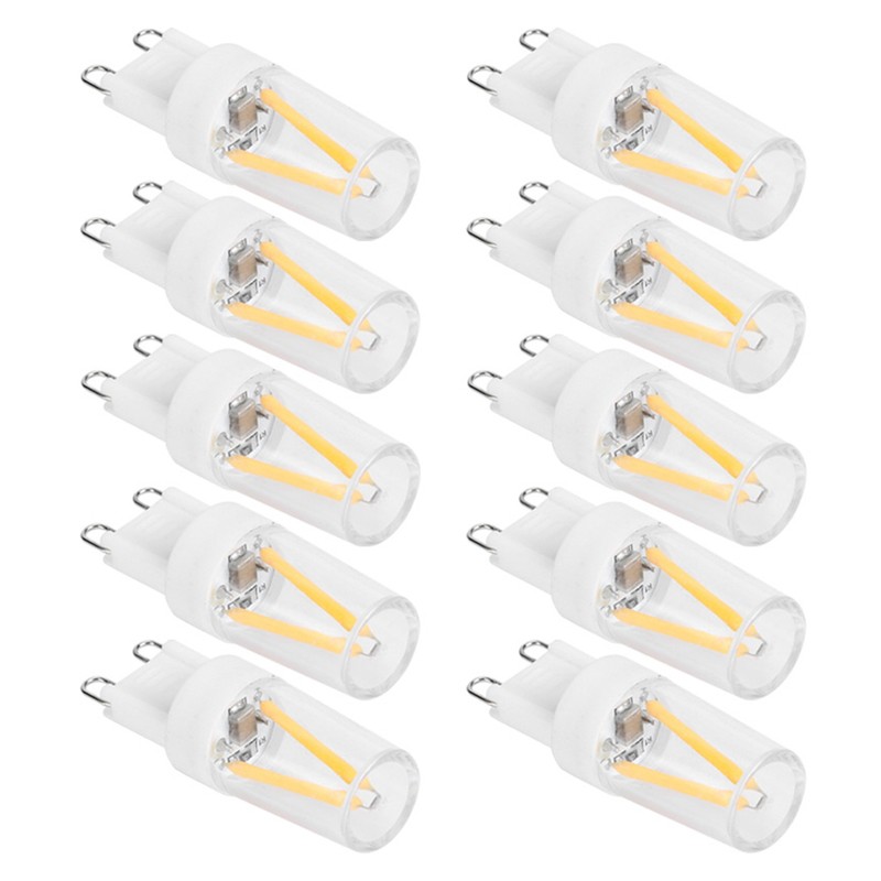 10Pcs G9 Base LED Light Bulbs 1.5W AC110V BiPin Bulb