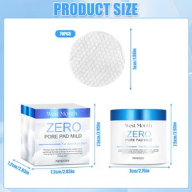 Shrink Pores Essences Skin Toner Cotton Tablet, Toner Pad, 70 Sheets, Toner Pads, Korean Skincare, Daily Toner Peel with Low PH Value