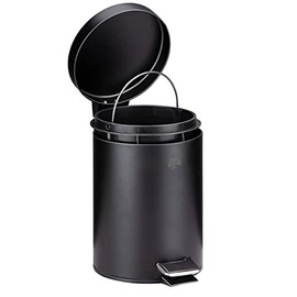 Dirt Devil Pedal Bin - 3 Litre - Bathroom or Toilet - Removable Inner Compartment - Black