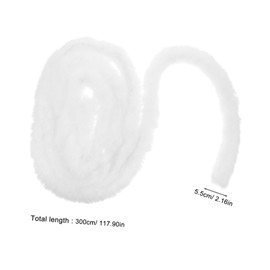 Gatuida DIY Faux Fur Ribbon Trim Soft Decorative Faux Fur Fabric for Chinese Clothing Accessories Easy to Use and Secure Attachment for Crafting Projects