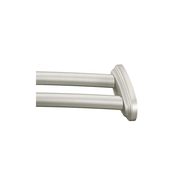 Moen Brushed Nickel Adjustable 57 to 60-inch Stainless Steel Double