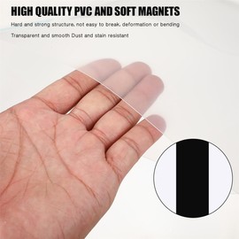 Magnetic Sign Holder, Pack of 5 Transparent Document Frames Magnetic Frame A4 Magnetic Info Frame Picture Frame with Magnetic Strip for Home Office Shop