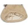styleBREAKER Unisex Plain Knitted Bobble Hat Fine Knitted with Fleece