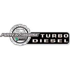 Ford 6.7L - Power Stroke Turbo Diesel  Sticker Decal - #1 - 3.00" in x 9.59" in