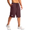 G Gradual Men's Basketball Shorts, Wine, Medium