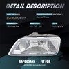 RAPOOSANS Driving Fog Lights Lamps Assembly for 2003-2007 Honda Accord