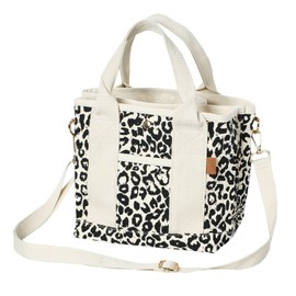 Cross Marberry R36 Mini Tote Bag, 2-Way Shoulder Bag, Canvas Handbag, Tote Bag, Lightweight, leopard