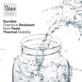 Borosilicate Glass Water Bottle (34 Oz / 1L) with Leak Proof Steel Lid, Non-Slip Silicone Sleeve, and Convenient Steel Handle | Durable, BPA Free, Non-Toxic, Thermal Stability for On-the-Go Hydration