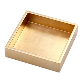 Caspari Lacquer Luncheon Napkin Holder in Gold - 1 Each